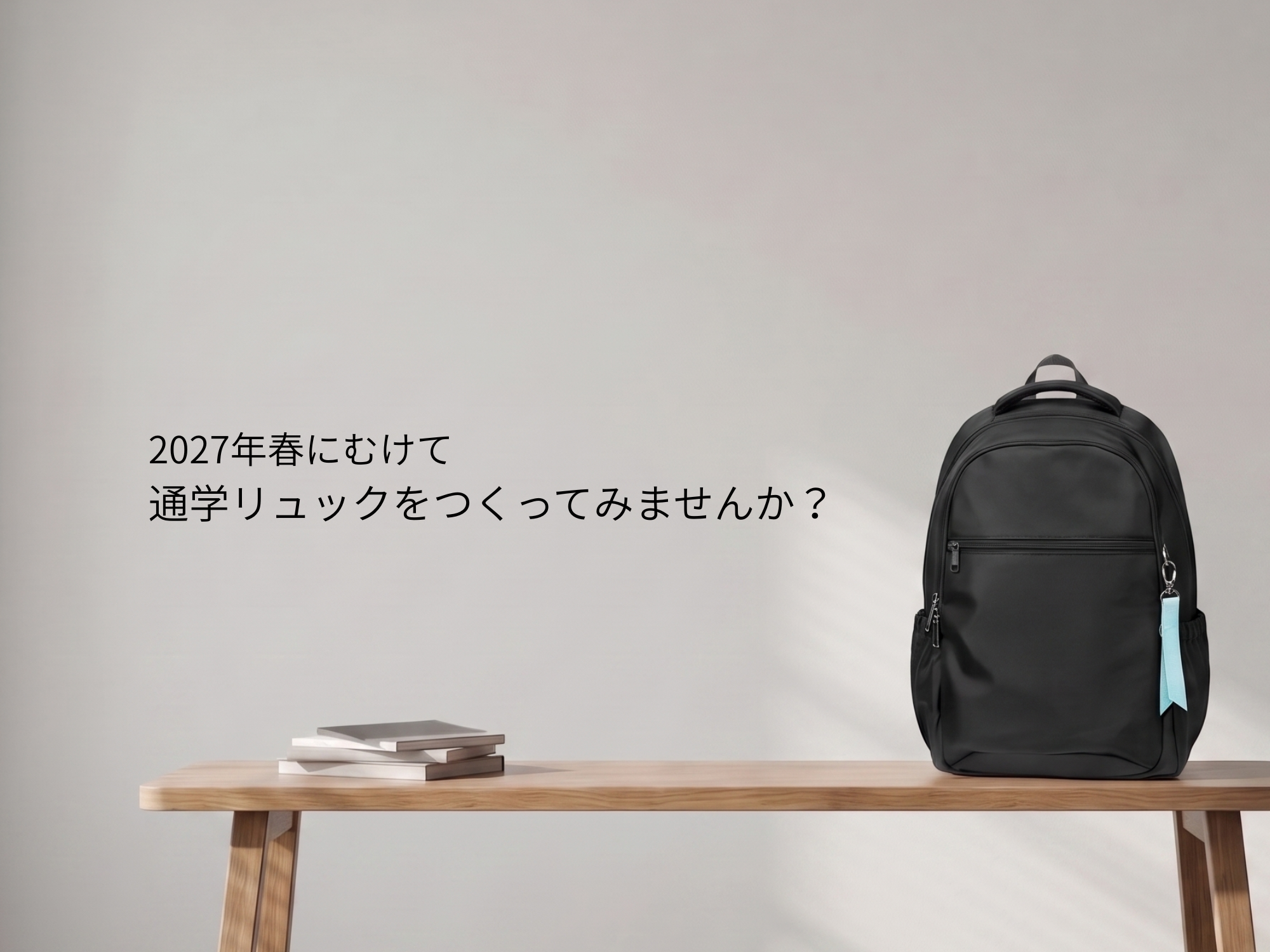 中高生向け通学リュックを作ろうキャンペーン